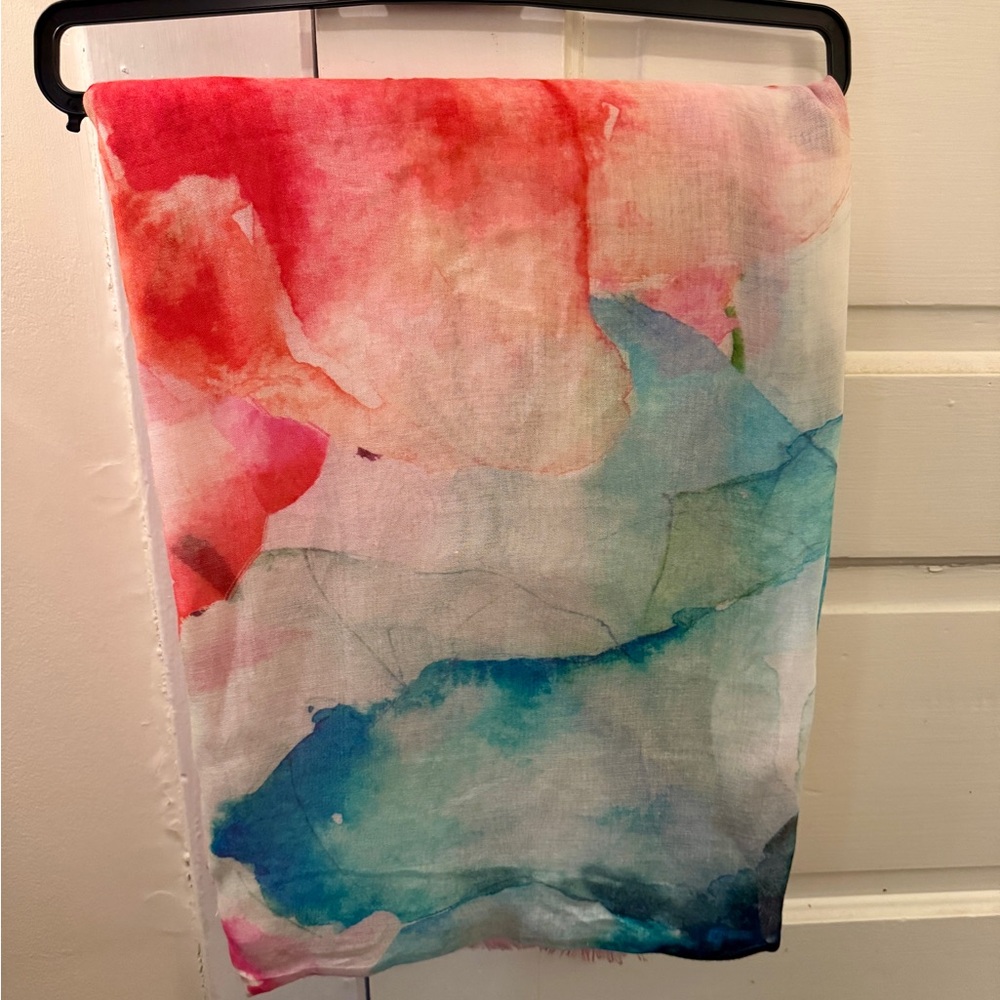 Worth New York Vibrant Fringed Scarf